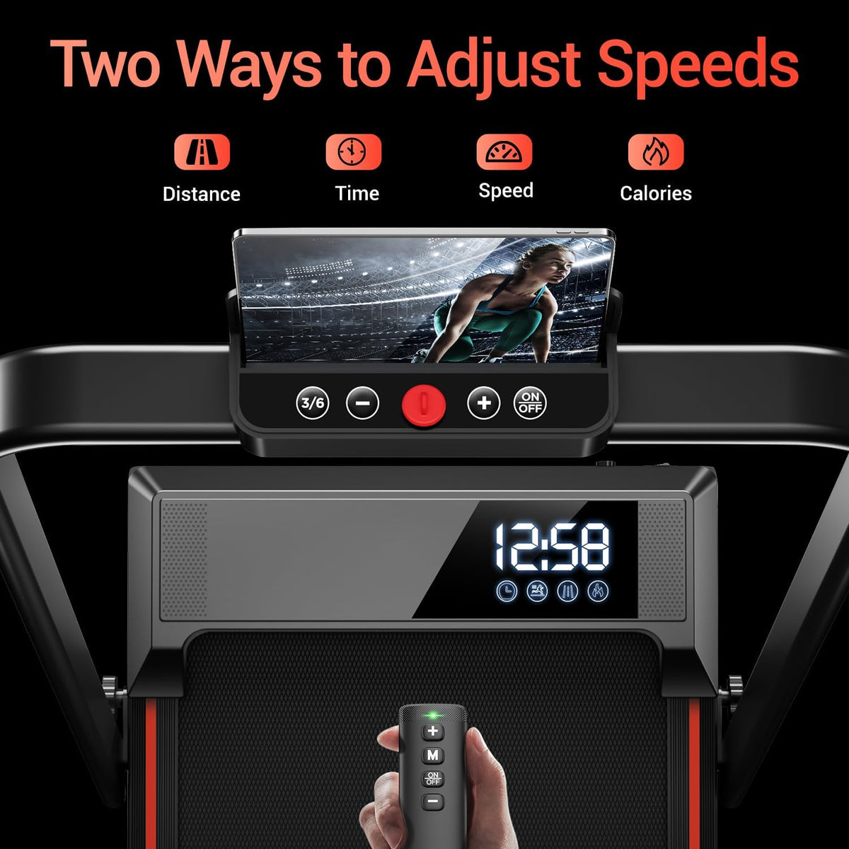 17% Incline Walking Pad Treadmills for Home and Office, 3-in-1 Folding Treadmill, Portable Under Desk Treadmill with 2.5 HP Quiet Brushless, 300 LBS Capacity