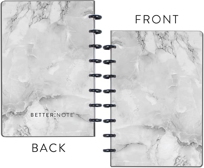 BetterNote COVER 11-Disc Planner Lightweight Durable LARGE (Not) Marble