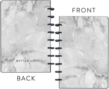 BetterNote COVER 11-Disc Planner Lightweight Durable LARGE (Not) Marble