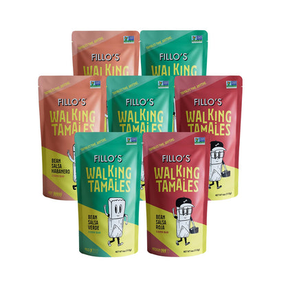 Fillos Walking Tamales Gluten Free Snacks Ready To Eat Vegan Snacks Microwaveable Meal, Gluten Free