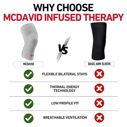 McDavid Infused Therapy Rayon Knit Knee Sleeve With Stays XL
