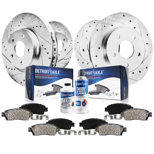 Detroit Axle - Brake Kit for 97-04 Buick Regal 02-04 Venture 04-05 Century 97-03 Pontiac Grand Prix 98-02 Intrigue Replacement F