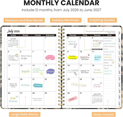 ZOTIA Planner 2026-2027, Jul 2026-Jun 2027 Weekly & Monthly Calendar