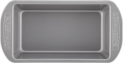 Farberware Nonstick Bakeware 9-Inch x 5-Inch Loaf Pan, Gray