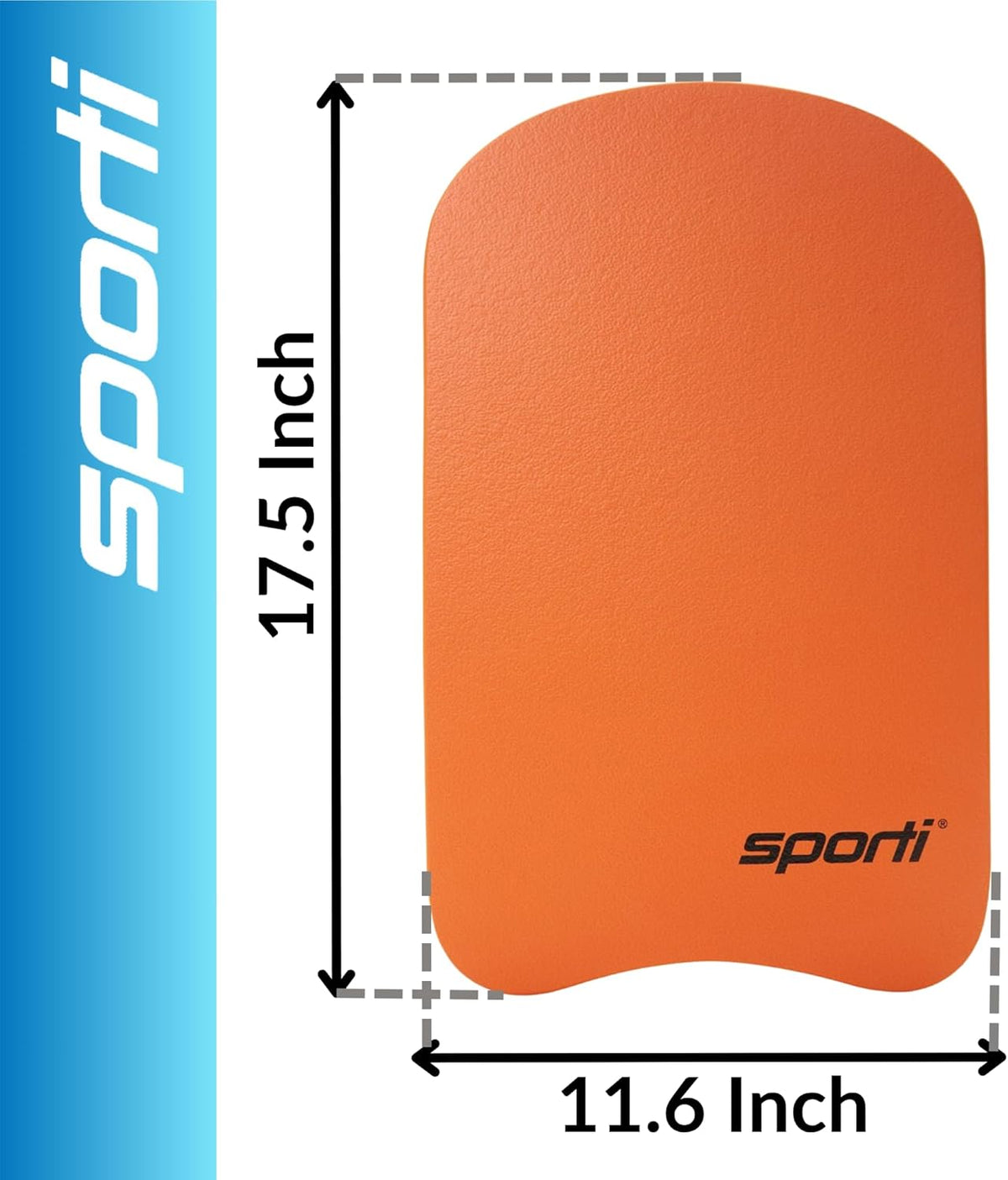 Sporti Adult Kickboard for Swim Training - Swimming Kickboard for Men Women, Water Board for Adult, Swimming Training Aid