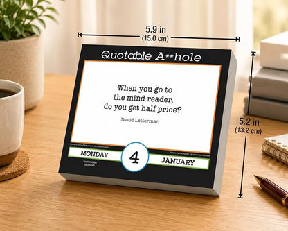 The Quotable A*Hole 2027 Daily Desk Calendar: Boxed Page-a-Day Humor Calendar with Day-to-Day Bitter Barbs, Cutting Comments & Caustic Comebacks