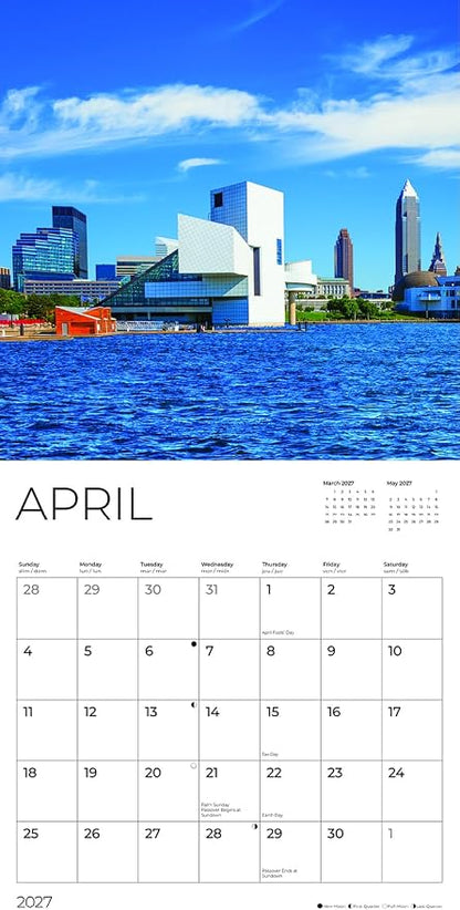 Great Lakes 2027 Wall Calendar, 12 x 24 Hanging Pacific Waters Press