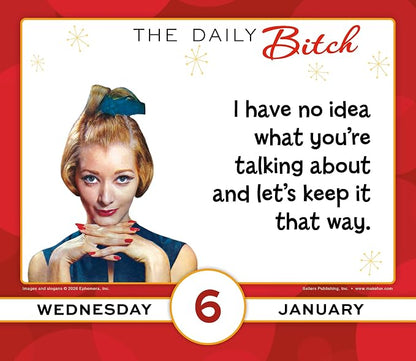 The Daily B 2027 Daily Desk Calendar: Boxed Page-a-Day Humor Calendar with Sarcastic Quotes, Bold Attitude & Snarky Sayings