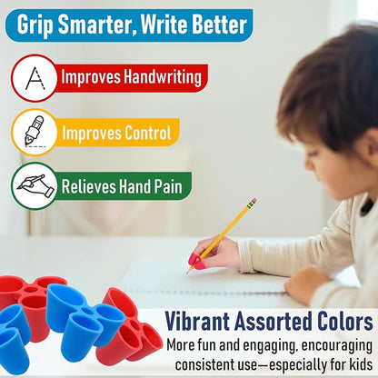 The Pencil Grip Writing Claw, Large Size Grips, Blue and Red Grips, Set of 12 - TPG-21312