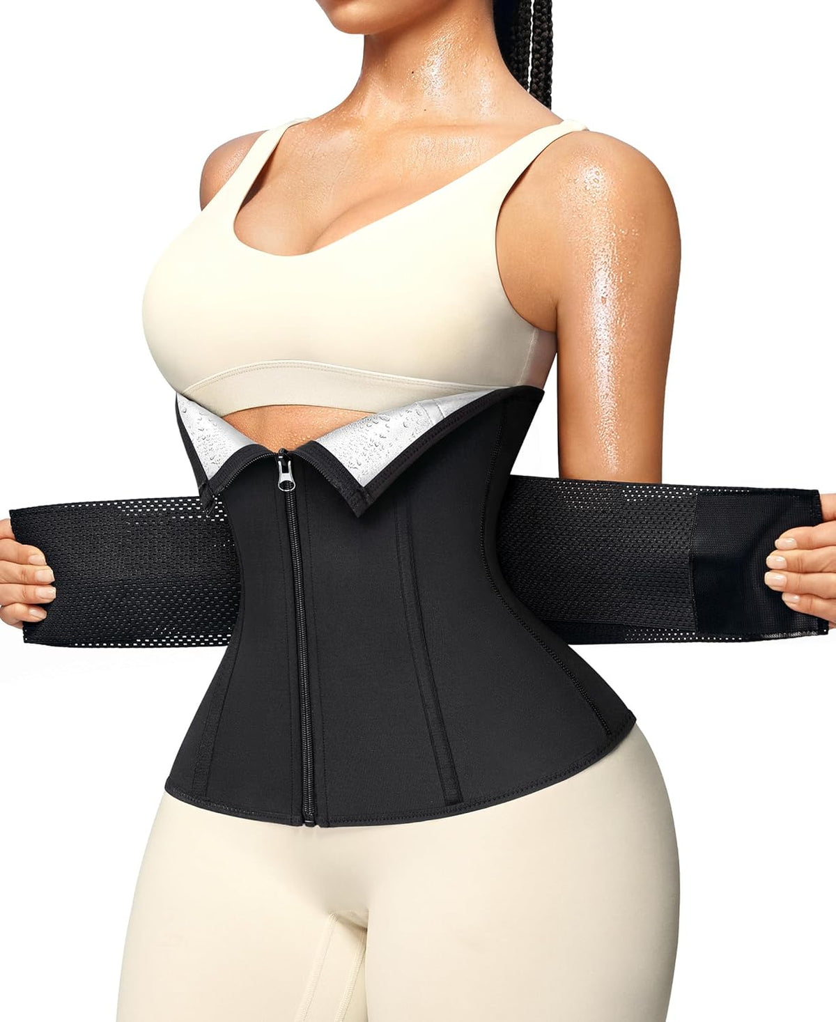 Junlan Sweat Waist Trainer for Women - Sauna Waist Trimmer for Working Out