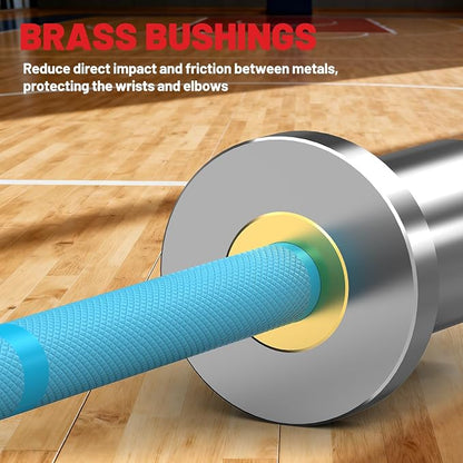 5LB Mini Barbell Bar 4ft Technique Training Barbell For Beginner Women kid | PAPABABE 5LB Mini Barbell Bar 4ft Technique Training Barbell for Beginner Women kid 2-inch Plate Barbell for Home Gym Fitness