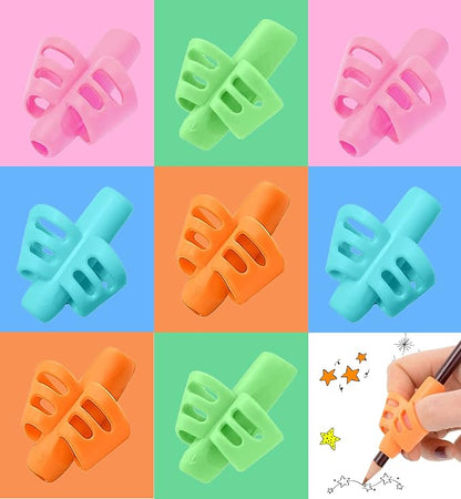 JustBlanks 40 Pcs Pencil Grips for Kids Handwriting Pencil Holder for Kids Posture Correction Writing Training for Toddlers Silicone Pencil Grip Bulk