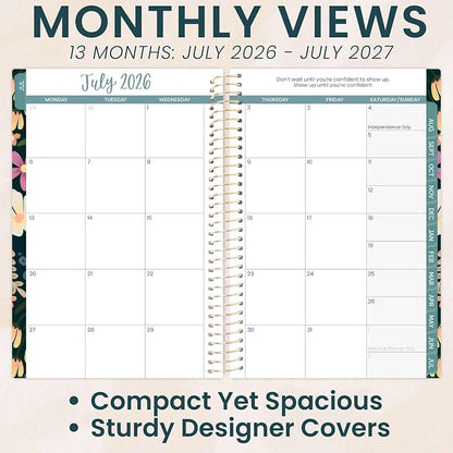 bloom daily planners 2026-2027 Academic Year Pocket Planner (July 2026 - July 2027) 13 Months - 4” x 6” MINI Weekly Monthly Agenda Organizer & Calendar Book - Blooming Wildly