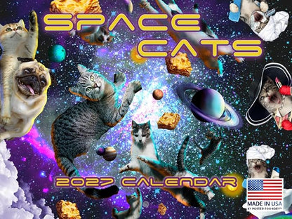 Space Cats Calendar 2027 Monthly Wall Calender 12 Month