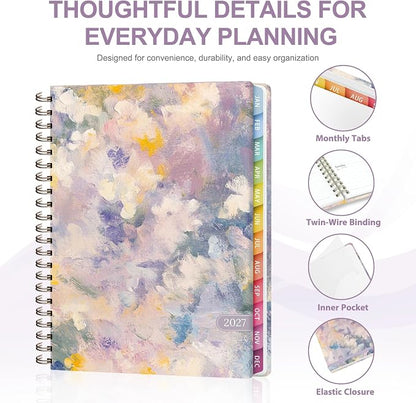 2027 Planner, Weekly and Monthly Calendar Planner Book, JAN 2027 - DEC 2027