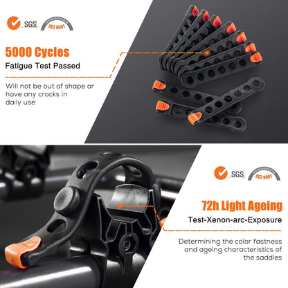 3 Bike Rack Bicycle Carrier Racks Hitch Mount Double Foldable Rack for Cars Truck SUV Fits 2" Receiver, Tie Down Strap, Anti-Rattle Hitch Tightener & Bicycle Cross-bar Adapter for Kid’s Bike