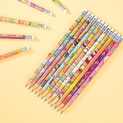 192pcs Birthday Pencils with Eraser Wood Pencils Bulk for Birthday Gift Office Supply (birthday, 192)