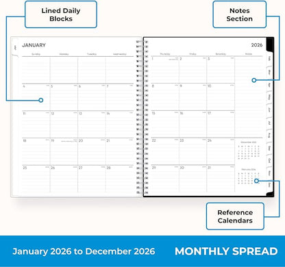 Blue Sky 2026 Weekly & Monthly Planner Calendar, 8.5"x11", Analeis