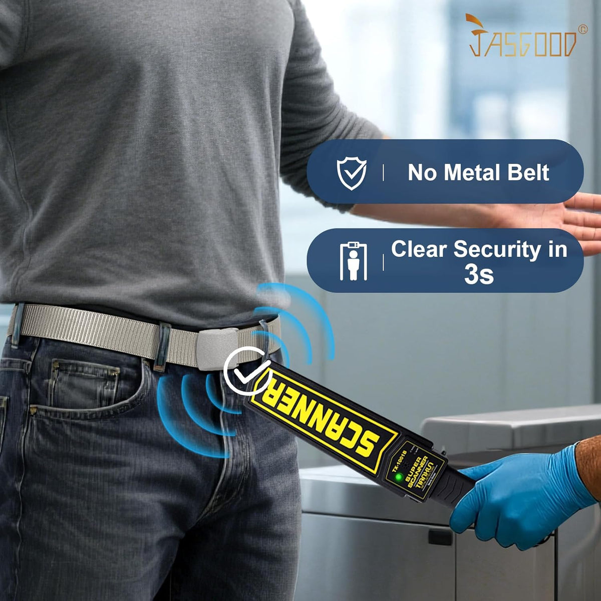 JASGOOD Nylon Canvas Breathable Military Tactical Men Waist Belt With Plastic Buckle