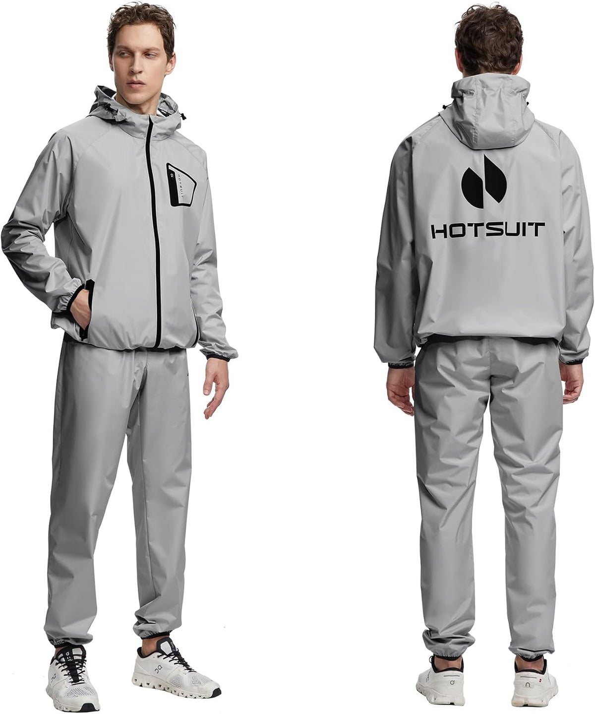 HOTSUIT Sauna Suit Men Anti Rip Boxing Sweat Suits Exercise Workout Jacket
