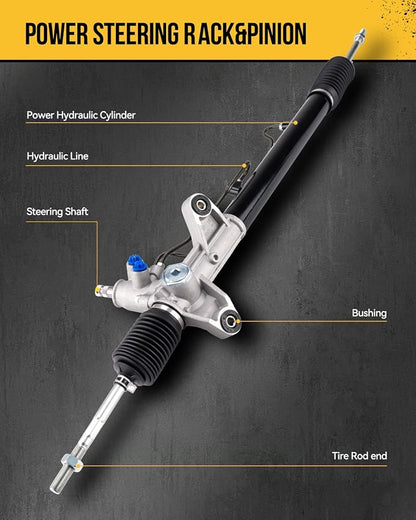 KAC Power Steering Rack and Pinion Replacement for Honda CR-V 2002-2006 All Models, Element 2003-2006 2009-2011 All Models/2007-2008 2.4L, Hydraulic Rack and Pinion Assembly Replace 26-2701