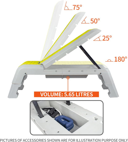 leikefitness Exercise Step Platform, Multifunctional Aerobic Deck with Cord and Adjustable Dumbbell & Weight Bench, Fitness Equipment for Workout Home Gym
