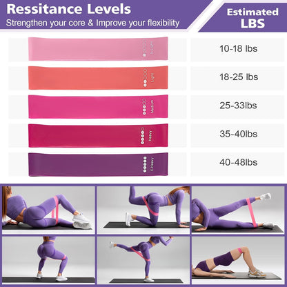 Ideal Swan Pilates Ring Essentials Kit for Women, Home Workout Equipment Set with 9.8” Ball, Resistance Bands, Accessories, Pilates Set for Legs Arms and Thighs（13 PCS）
