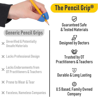 The Pencil Grip Writing Claw, Large Size Grips, Blue and Red Grips, Set of 12 - TPG-21312