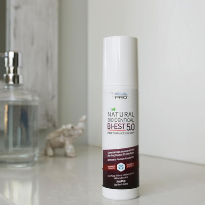 BIOLABS PRO Estro Cream BiEST 5.0 - Bioidentical Max Strength Solution - 5mg Per Pump - Two Month Supply - 3oz