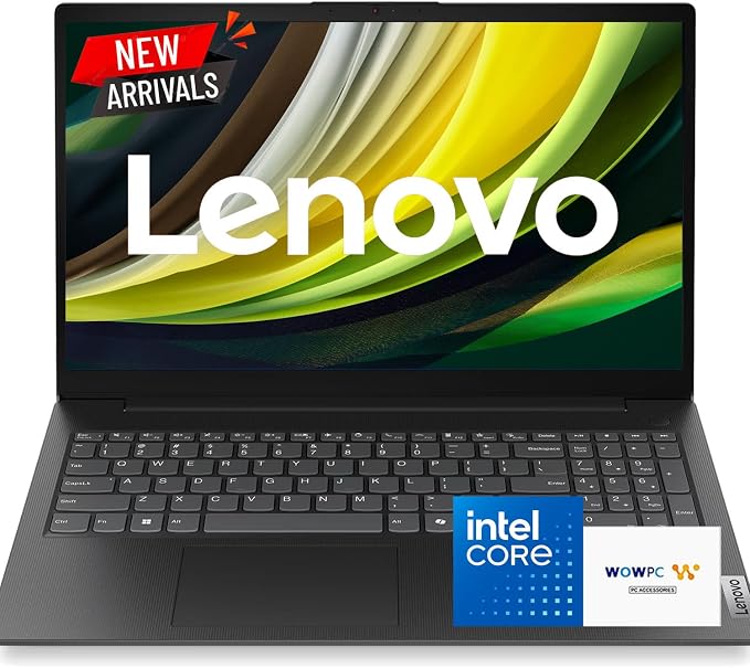 Lenovo V15 Business Laptop, Intel N150 Quad-Core Processor, 15.6" FHD Display, 16GB DDR5 RAM, 1TB NVMe SSD, Wi-Fi 6, Ethernet RJ-45, Dolby Audio, Windows 11 Pro, Business Black