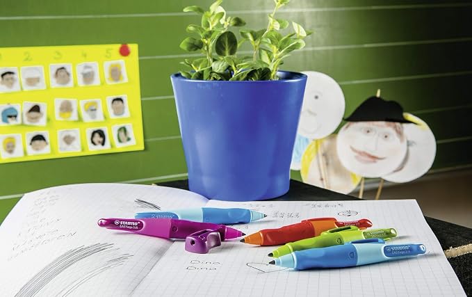 STABILO - EASYergo 3.15 - Ergonomic Mechanical Pencil - Right-Handed - Pack of 1 - Pink/Lilac with Sharpener