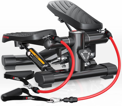 KeppiFitness Steppers for Exercise at Home, Stair Stepper with Resistance Bands for Home Cardio Exercise - FITSTEP Series