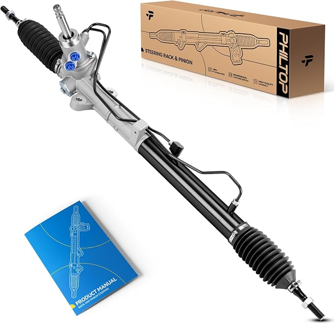 PHILTOP Power Steering Rack & Pinion Assembly for 2010 2011 2012 2013 Forte, Forte Koup, Hydraulic Power Steering, OEM Replacement 26-2449