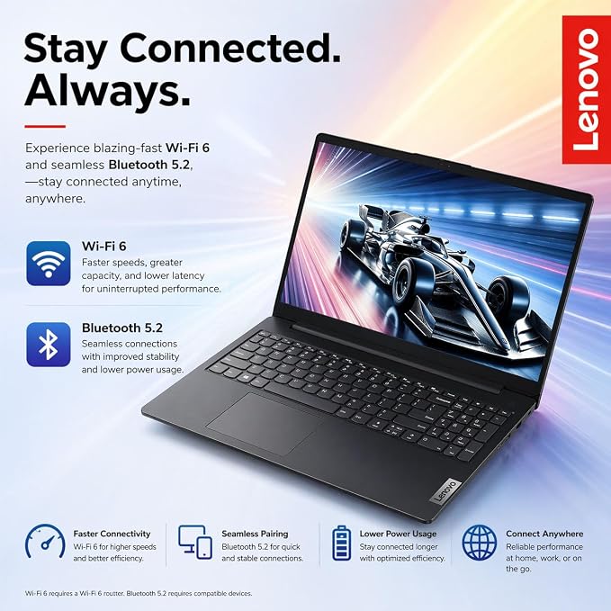 Lenovo V15 Business Laptop 2026 Edition, AMD Ryzen 3 7320U (Beat i7-1065G7), 15.6" FHD Display, 16GB DDR5 RAM, 1TB NVMe SSD, Wi-Fi 6, RJ-45, Dolby Audio, Windows 11 Pro, Black