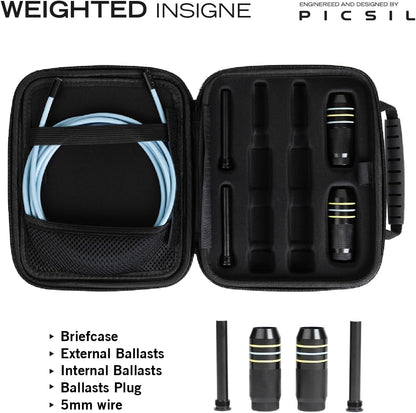 Picsil Insigne Jump Rope, Versatile Speed Rope in 3 Modalities, Fast, Weighted or Crossover Jump Rope, Adaptable to Any Type of Training From Speed to Strength Work