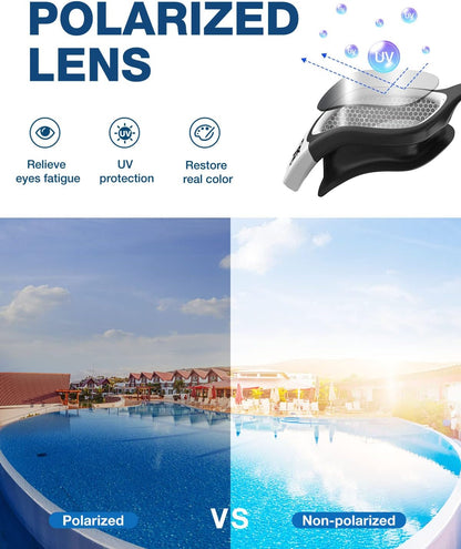 ZIONOR G1 Polarized Swimming Goggles for Unisex Adult Women Anti Fog 100% Anti UV Diving Goggles