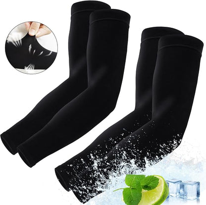 Arm Sleeves for Men Women – Cooling UV Sun Protection UPF 50+ Compression Sports Sleeves for Outdoor, Tattoo Cover Up