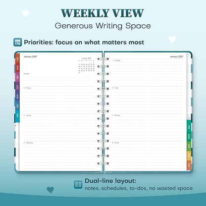 Planner 2026-2027 Weekly & Monthly Academic Planner, 6" x 8.3"