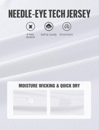 Zengjo Mens Athletic Shirts Short Sleeve Quick Dry Gym Workout Running Exercise T-Shirt Moisture Wikcing Sports Tee Top