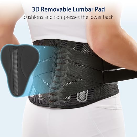 Double-Cross Comfort Back Support - Premium Back Brace for Lower Back Pain, Muscle Spasm, Strains, Arthritis, Sciatica, Injury Recovery, Rehabilitation (X-Large)