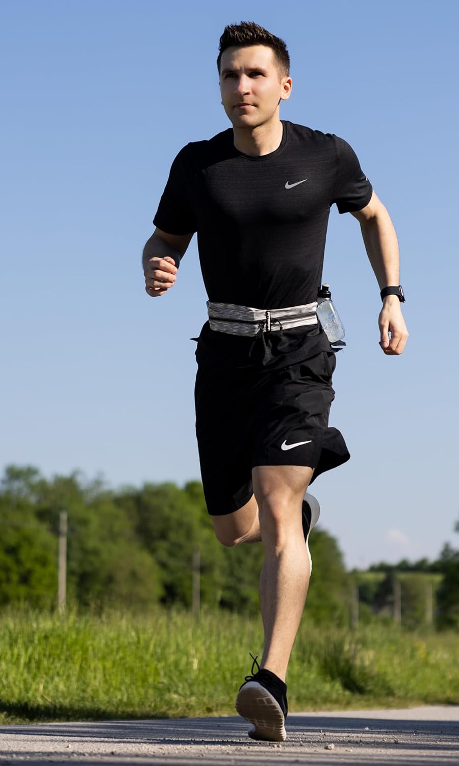 Fitgriff® Running Belt for Men & Women - Secure Jogging Pouch for Phone, Keys & Essentials - For All Cell Phones