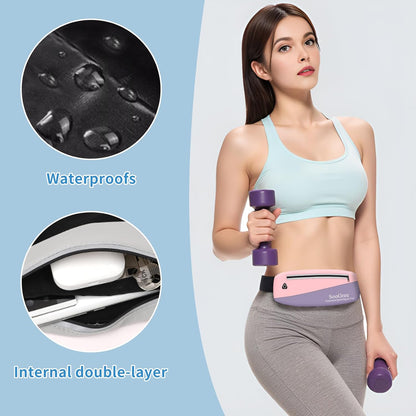 Slim Fanny Packs for Women Men,Waterproof Waist Pack with Reflective Strip Adjustable Strap,Running Belt for Sports Workout Cycling Hiking, Casual Hands-Free Wallets Phone Bag (Style 10)