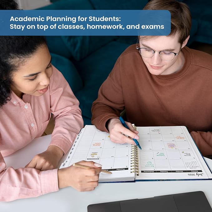Academic Planner 2026-2027, Jul 2026-Jun 2027 Monthly & Weekly Planner