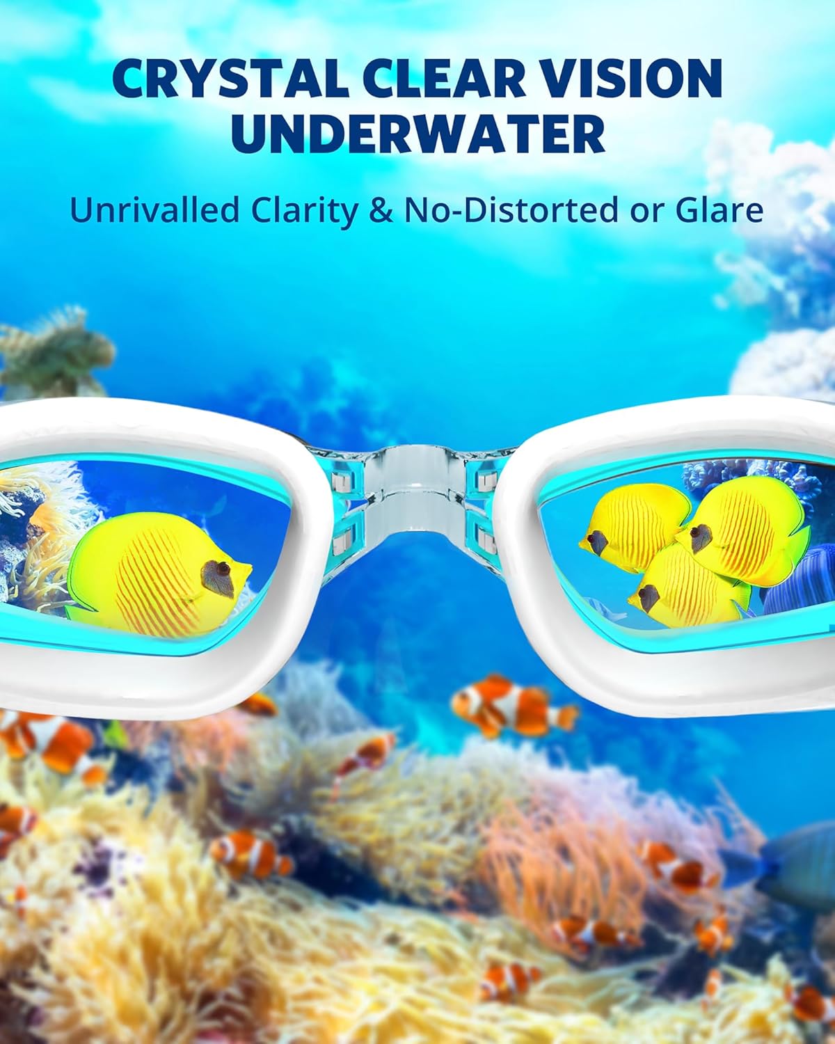 Aegend Swim Goggles, Swimming Goggles No Leaking Full Protection Adult Men Women Youth