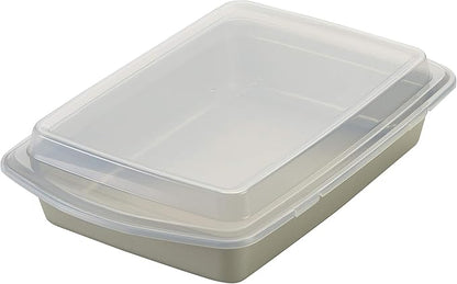 Rachael Ray Nonstick Bakeware Set without Grips includes Nonstick Bread Pan, Baking Pans, Cake Pans, Cookie Sheet / Baking Sheet - 10 Piece, Silver