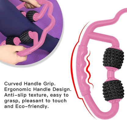 Cellulite Massage Tool Deep Fascia Massager & Dimpled Skin Remover for Legs - Anti-Cellulite Roller Tech with Lymphatic Drainage, Smooth Skin & Pain Relief for Thighs & Buttocks Sculpting
