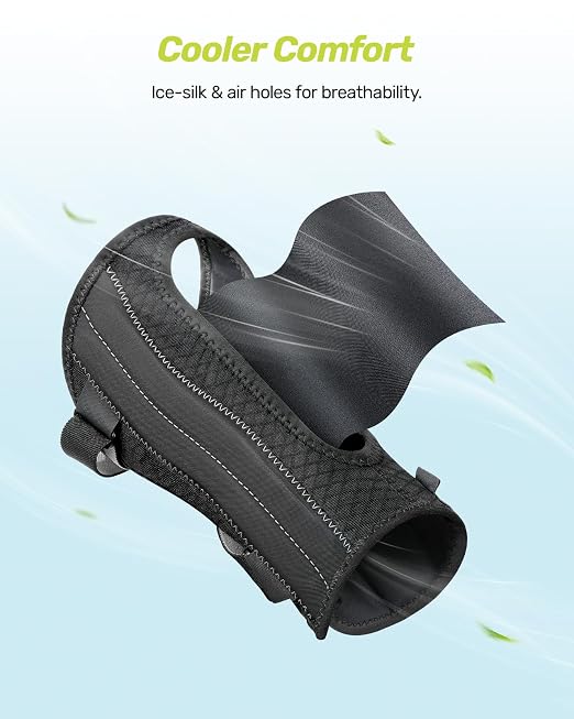 Rakiie Upgraded Carpal Tunnel Wrist Brace, Night Sleeping Support for Arthritis, Sprain & Tendonitis Pain Relief, Flexible 3-Bar Support, Breathable Hand Splint for Typing, Work & Housework, Fit for Men & Women (Gray, Small, Left Hand)