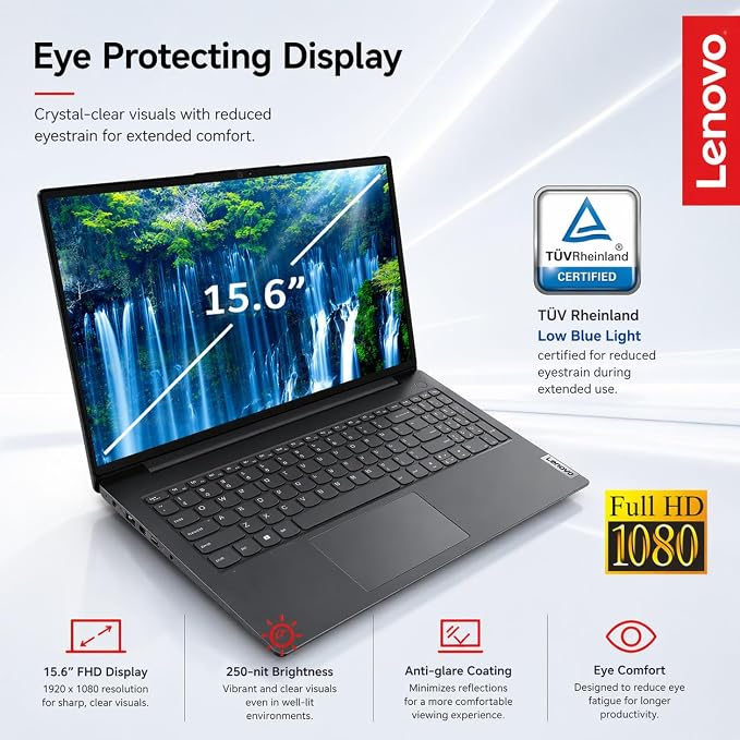 Lenovo V15 Business Laptop 2026 Edition, AMD Ryzen 3 7320U (Beat i7-1065G7), 15.6" FHD Display, 16GB DDR5 RAM, 1TB NVMe SSD, Wi-Fi 6, RJ-45, Dolby Audio, Windows 11 Pro, Black