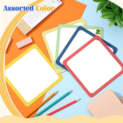 10 Pcs Small Mirrors for Craft 6 x 6 Mirror for Kid,Hippie Colors | Shatterproof Mirrors in Bulk for Kids for Baby School Classroom Craft Chick Bird Brooders Grow out Pens