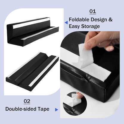 ROYALAY Wall Corner Guard, Heavy Duty Corner Protectors for Safety, Foam Basketball Court, Waterproof 2 Sides Corner Pad for Gyms, Basketball Court, Playrooms, Garages, Black